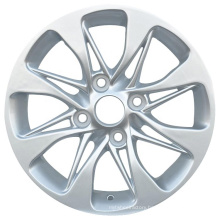 Wholesale professional silver 15 inch 44 ET aluminium alloy wheels for car with 4 holes